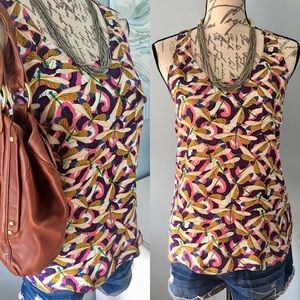 ✨ Aaron Ashe 100% Silk Dragonfly Tank Top